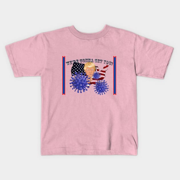 USA Fight With Coronavirus Kids T-Shirt by Artistic Design